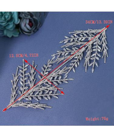 WONRLUA Rhinestone Bridal Headband - Silver Wedding Hair Accessories for Brides - Buy Online on GoSupps.com