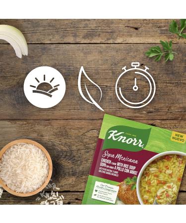 Knorr Sopa Mexicana/Dry Soup Mix - Chicken with Rice Flavor | No Artificial Flavors | 2.4 OZ 12 Count - Buy Online on GoSupps.com