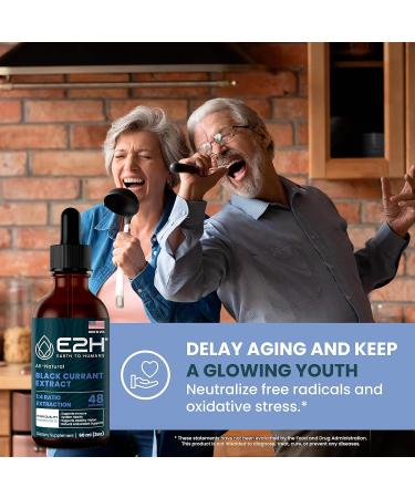 E2H Natural Black Currant Extract | Cold Pressed Seed Oil with Omega 6 GLA | Immune System Support | Fast Absorbing Liquid | 2 Fl Oz - Buy Online on GoSupps.com