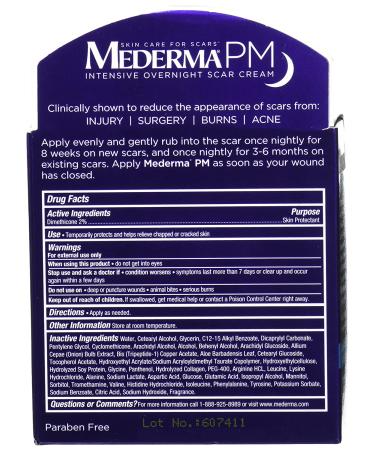 Mederma PM Intensive Overnight Scar Cream - Clinically Proven to Reduce Scars, 1.7 oz - Buy Online on GoSupps.com