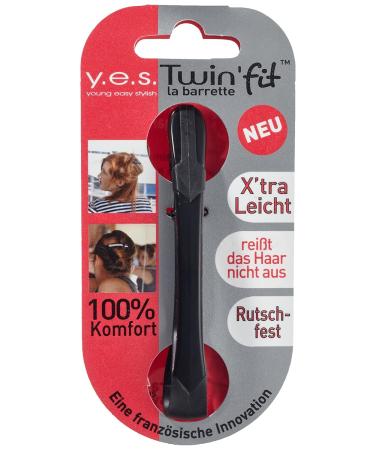 Solida Twin Fit Black Hair Clips - Pack of 2 | Durable & Stylish Hair Accessories for All Hair Types - Buy Online on GoSupps.com