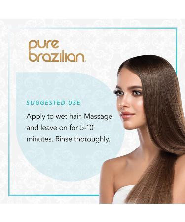 PURE BRAZILIAN Deep Conditioning Masque with Brazilian Keratin, Acai & Arginine - 8oz - Buy Online on GoSupps.com