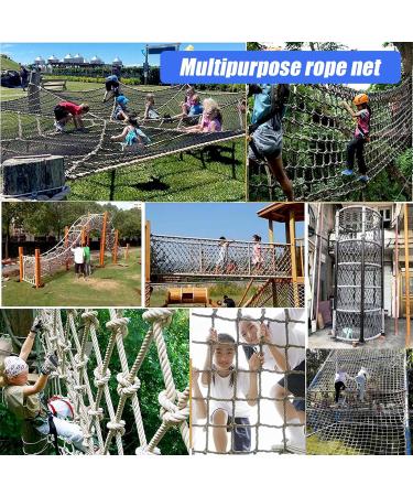 Durable Polyester Playground Net Heavy Duty Large Climbing Cargo Net Indoor and Outdoor Safety Protection Net Rope Ladder Swingset Treehouse(Size:3 * 4m(10 * 13ft)) () - Buy Online on GoSupps.com