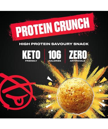 TOTAL XP Protein Crunch - Epic Cheese 12 Pack | Vegetarian High Protein Snacks | Low Carb Keto Friendly | Gluten Free | Palm Oil Free | 13g Protein | Protein Chips (12 x 24g) - Buy Online on GoSupps.com