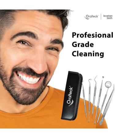 Premium Dental Care Instrument Set - 6 Stainless Steel Tools for Plaque & Tartar Removal - Ideal for Adults Children & Pets - Includes Case - Buy Online on GoSupps.com