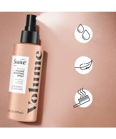 Suave Simply Styled Lightweight Root Lifting Hair Spray Volume Boost Hairspray Hair Volumizer for Weightless Volume 6 oz Rose 6 Fl Oz (Pack of 1) - Buy Online on GoSupps.com