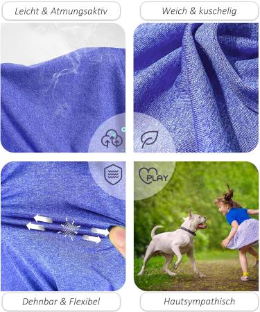 Kickred Summer Dog Shirts 2-Pack | Fast Drying & Breathable Pet Sleeves | Stretchable Tank Tops for Dogs | XL Deep Blue & Dark Green - Buy Online on GoSupps.com