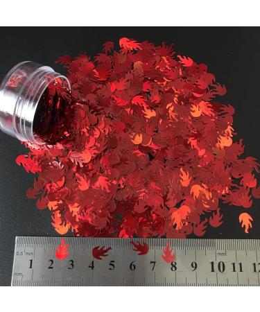 DIY 12-Piece Mixed Colographic Flame Nail Glitter Set - Laser Letter Shape Sequin Flakes for Manicure Art Decoration | 12 Colors - Buy Online on GoSupps.com