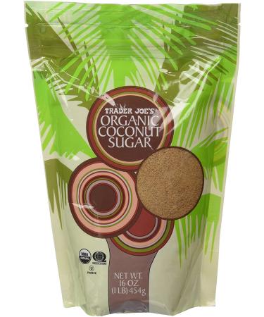 Trader Joe's Organic Coconut Sugar - 16 oz | Natural Sweetener for Baking & Cooking - Buy Online on GoSupps.com