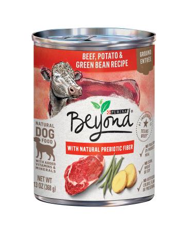 Purina Beyond Grain Free, Natural, Adult Ground Entre Wet Dog Food - (12) 13 oz. Cans (Packaging May Vary) Beef, Potato & Green Bean