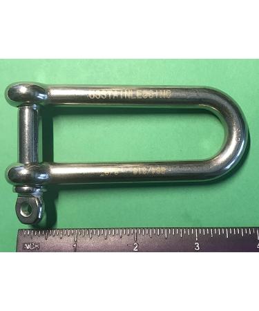 Stainless Steel 316 Long D Shackle 3/8 (10mm) - Marine Grade - Buy Online on GoSupps.com