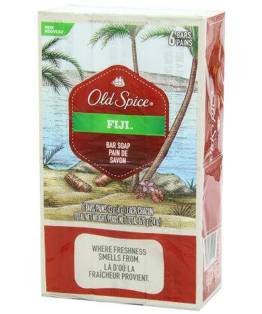 Old Spice Fresh Collection Fiji Scent Bar Soap - 24 Oz, Pack of 6 - Buy Online on GoSupps.com