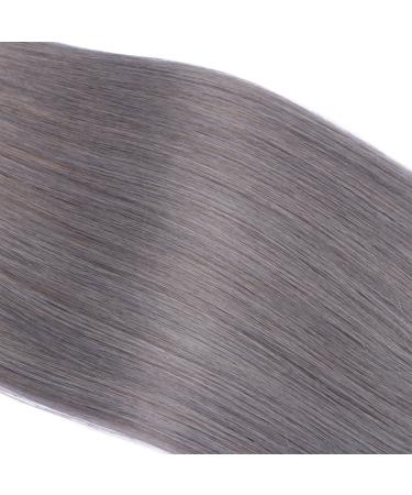 Tape In Hair Extensions - Dark Grey 40cm | 50 Remy Real Hair Tresses with Adhesive Tape | Novon Hair Extensions - Buy Online on GoSupps.com