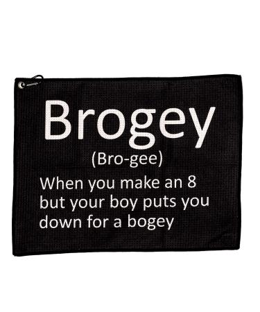 SHANKITGOLF Golf Towel Funny Golf Gift Golf Joke Brogey Golf Clip Bag Towel