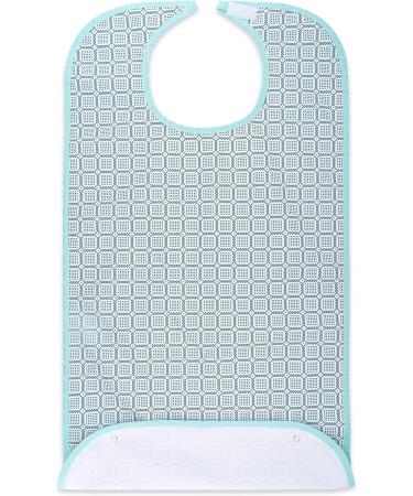 Sensalou Bib Dining Apron for Adults & Seniors - Velcro Fastener Green | Stylish & Functional Bib Apron for Dining & Cooking - Buy Online on GoSupps.com