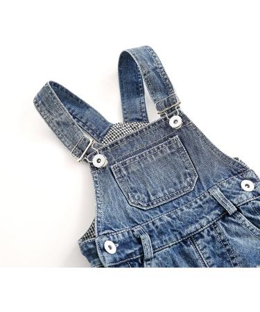 KIDSCOOL SPACE Baby Overalls | Toddler Ripped Denim | Cute Workwear 18-24 Months - Blue-1991 - Buy Online on GoSupps.com