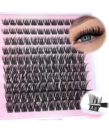 Self Adhesive Lash Clusters Eyelash Extensions Self Adhesive Eyelashes Clusters 120pcs Fluffy Wispy Self Adhesive Cluster Lashes Extensions 8-16MM Individual Lashes by Ruairie B - Wispy