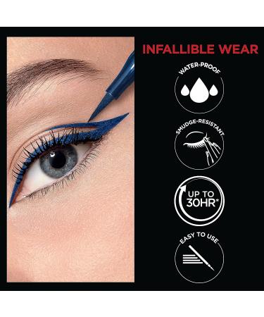L'Or al Paris Infallible Grip Precision Felt Eyeliner - Green 0.03 fl oz | Smudge-Resistant, Long-Lasting, Waterproof - Buy Online on GoSupps.com