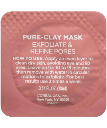 L'Or al Paris Pure-Clay Face Mask Trial Set - Charcoal, Red Algae, Eucalyptus (3 Pack) - Buy Online on GoSupps.com