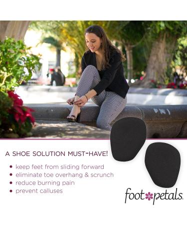 Foot Petals Women's Rounded Black One Size - 3 Pair Pack - Buy Online on GoSupps.com