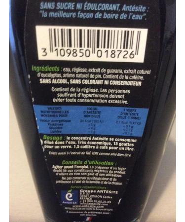 ANTESITE - Boisson diluer dans l'eau r glisse eucalyptus & pin - Buy Online on GoSupps.com