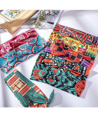 Waydress African Headband Set - 8 Pieces Boho Bow Headbands for Women and Girls - Buy Online on GoSupps.com
