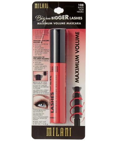 Milani Big and Bigger Lashes Mascara - Black 0.50 oz | Volumizing Mascara - Buy Online on GoSupps.com