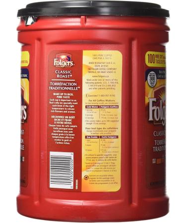 Folgers Classic Roast 1.36 KG 1.36 Kilogram - Buy Online on GoSupps.com