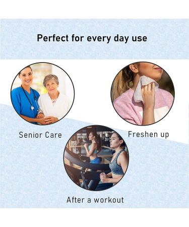 Handybath Incontinence Adult Washcloths - Scented, Extra Large 12x9 Towels - 64 Count Pack - Aloe & Chamomile Cleaning Wipes for Senior Care or Outdoor Activities - Buy Online on GoSupps.com