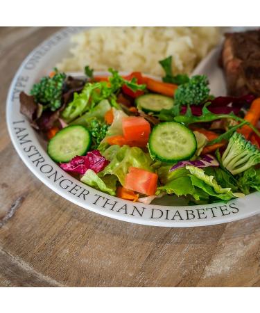 Diabetic Portion Control Plates x 2 - Manage Blood Sugar with Ease - Buy Online on GoSupps.com