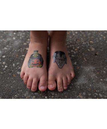 24 Halloween Temporary Tattoos- Jack O Lanterns, Witches, Monsters- Individually Wrapped Metallic Tattoos for Kids - Perfect for Party Favors, Gift Bags, Trick or Treat Prizes - Buy Online on GoSupps.com