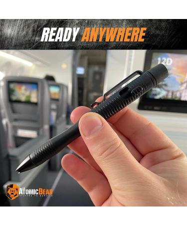 Atomic Bear Tactical Pen - Stealth Pen Pro - Self Defense Pens with Glass Breaker and Writing Tip | Lightweight Polymer Construction | Includes a Pen Defense Class - Buy Online on GoSupps.com