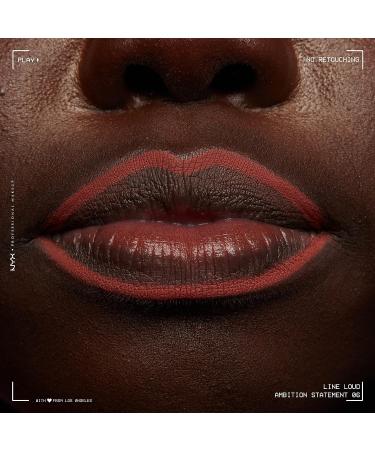 NYX Ambition Statement Lip Liner - Longwear Lip Pencil with Jojoba Oil & Vitamin E - Buy Online on GoSupps.com