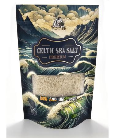 EcoLiveUK Celtic Salt 300g | Rich in 82+ Essential Minerals | Hand Harvested from France | RAW and UNREFINED | Premium Quality