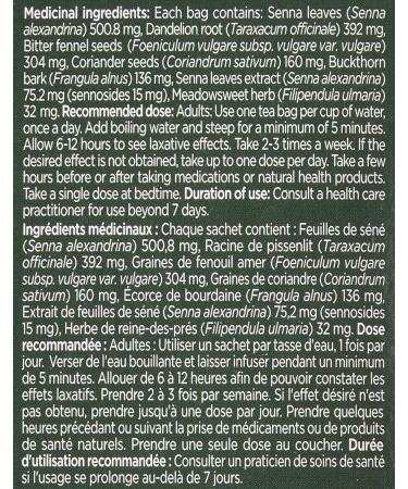 Four O'Clock Herbalist Herbal Tea Elimination Laxative Extra Non Gmo Project Kosher Gluten-Free 20 Teabags - Buy Online on GoSupps.com