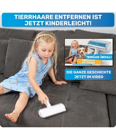 Bluepet Rollotollo Self-Cleaning Lint Roller | Pet Hair Remover for Dogs & Cats | Includes 4x Laundry Balls | International Shipping Available - Buy Online on GoSupps.com