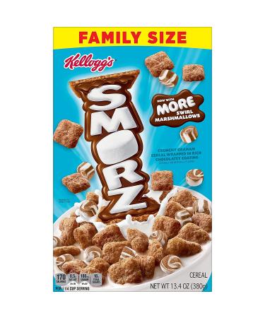 Kellogg's Smorz Breakfast Cereal 13.4oz Family Size Box - Kids Snacks with 8 Vitamins and Minerals - Buy Online on GoSupps.com