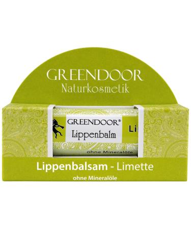 Greenendoor Lime Lip Balm - Plastic-Free Natural Lip Care with Organic Jojoba Oil for Soft Hydrated Lips - Buy Online on GoSupps.com
