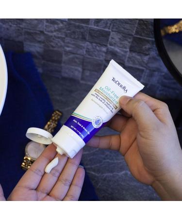 TriDerma Oil-Free Daily Facial Moisturizer | Non-Greasy Aloe Vera Gel with Antioxidants | Fragrance-Free Face Lotion for All Skin Types - 1.7 oz - Buy Online on GoSupps.com
