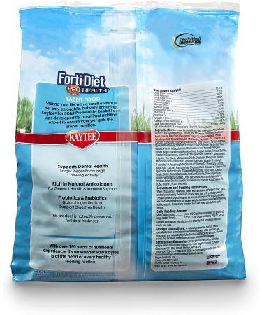 Kaytee Forti-Diet Pro Health Adult Rabbit Food - 5 lb Bag | Premium Nutrition for Rabbits - Buy Online on GoSupps.com