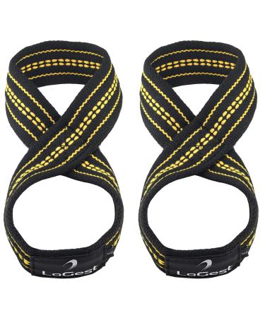 Deadlift Straps Figure 8 Lifting Strap for Power Lifters Weightlifters Workout Lifting Straps - 3 Sizes Small Medium Large - Weight Lifting Straps Non Slip Padded Dead Lift Straps Figure 8 Straps