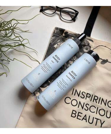Lakme Teknia Body Maker Shampoo and Refill Bundle | Volumizing Shampoo for Fine Hair | Vegan Paraben-free Hair Thickening Shampoo (300+600 ml) 900 ml (Pack of 1) - Buy Online on GoSupps.com