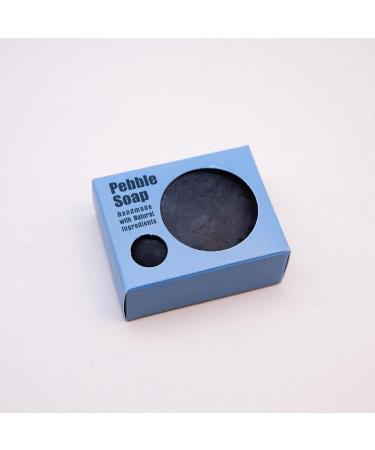 Handmade Plain Colour Pebble Soap (Charcoal) - Buy Online on GoSupps.com