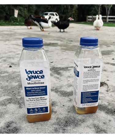 Organic Bruce Jewce Gourmet Mouthrinse 15 oz - Natural Mouthwash for Dry Mouth, Gingivitis & Tooth Decay - Non-Alcoholic Formula with No Fluoride - Suitable for Adults & Kids - Buy Online on GoSupps.com