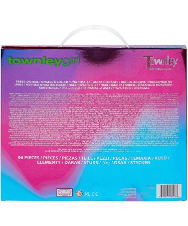Townley Tween 96 Pcs Press-On Nails Set with 3D & Glow-In-Dark False Nails - Pre-Glue Acrylic Kit for Tweens - Perfect for Gifts, Parties, Sleepovers! - Buy Online on GoSupps.com