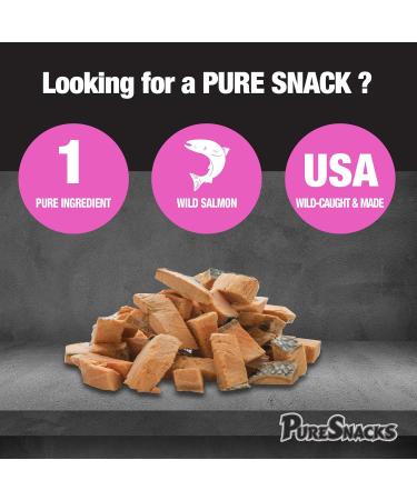 PureSnacks Freeze Dried Salmon Dog Treats 3.5oz | 100g Made in USA Pink (2PS100SM) - Buy Online on GoSupps.com