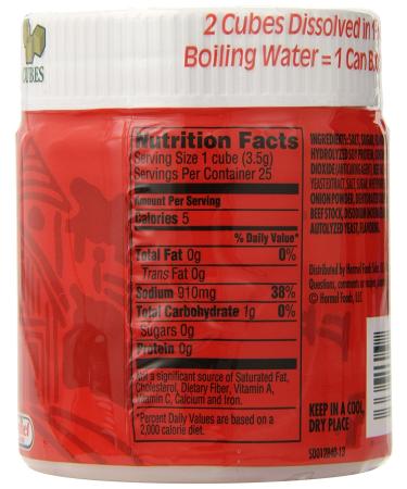 Herbox Beef Bouillon Cubes 25 Cubes - 3.25oz (Pack of 6) - Buy Online on GoSupps.com