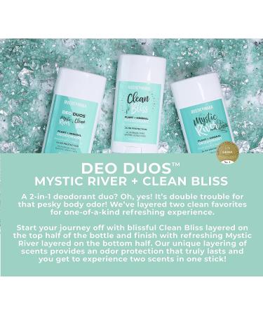 Rustic MAKA Natural Deodorant Duo - Mystic River & Clean Bliss | Aluminum-Free, Paraben-Free, Prebiotic | Vegan & Cruelty-Free - Buy Online on GoSupps.com
