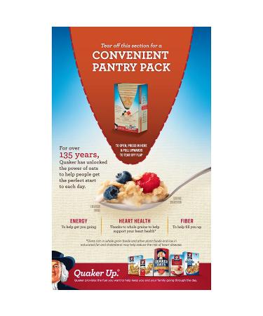 Quaker Instant Oatmeal Cinnamon & Spice 10-Count Boxes - Pack of 4 - 1.51oz Packets (40 Pack) - Buy Online on GoSupps.com