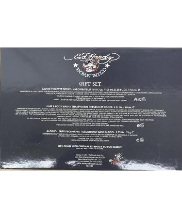 Christian Audigier Ed Hardy Born Wild 5 Piece Gift Set for Men - Buy Online on GoSupps.com